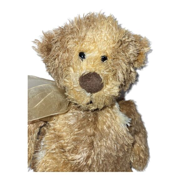 Gund Teddy Bear Plush Bow Stuffed Animal Multi Color Brown 43359 14" - Picture 2 of 8